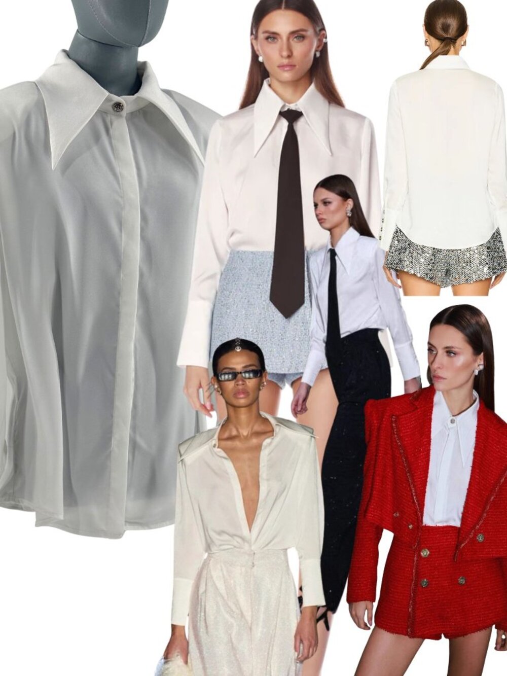 🆕 BRONX & BANCO 🧿 NWOT Blair Ivory White Shirt Blouse, Snap Cuffs - Sz L US 8